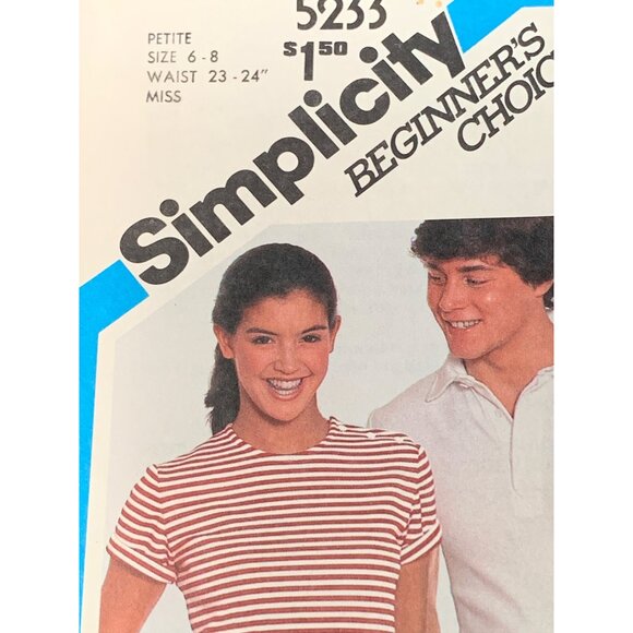 Simplicity Misses Shirt Sewing Pattern sz 6-8 5233 - uncut - Picture 2 of 3